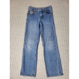 Cinch Boy Medium Wash Straight Leg Denim Jeans Adjustable Waist  8S MB12881001